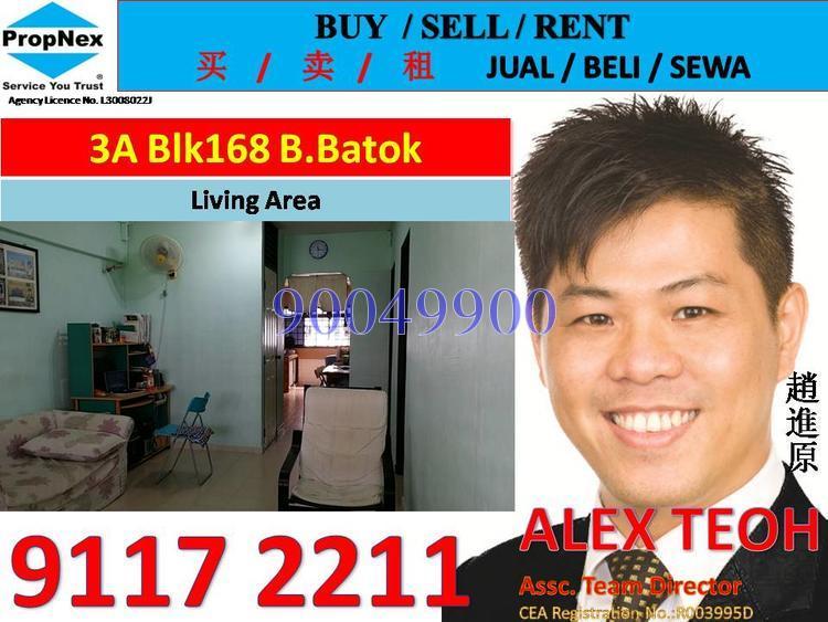 Blk 168 Bukit Batok West Avenue 8 (Bukit Batok), HDB 3 Rooms #118216542
